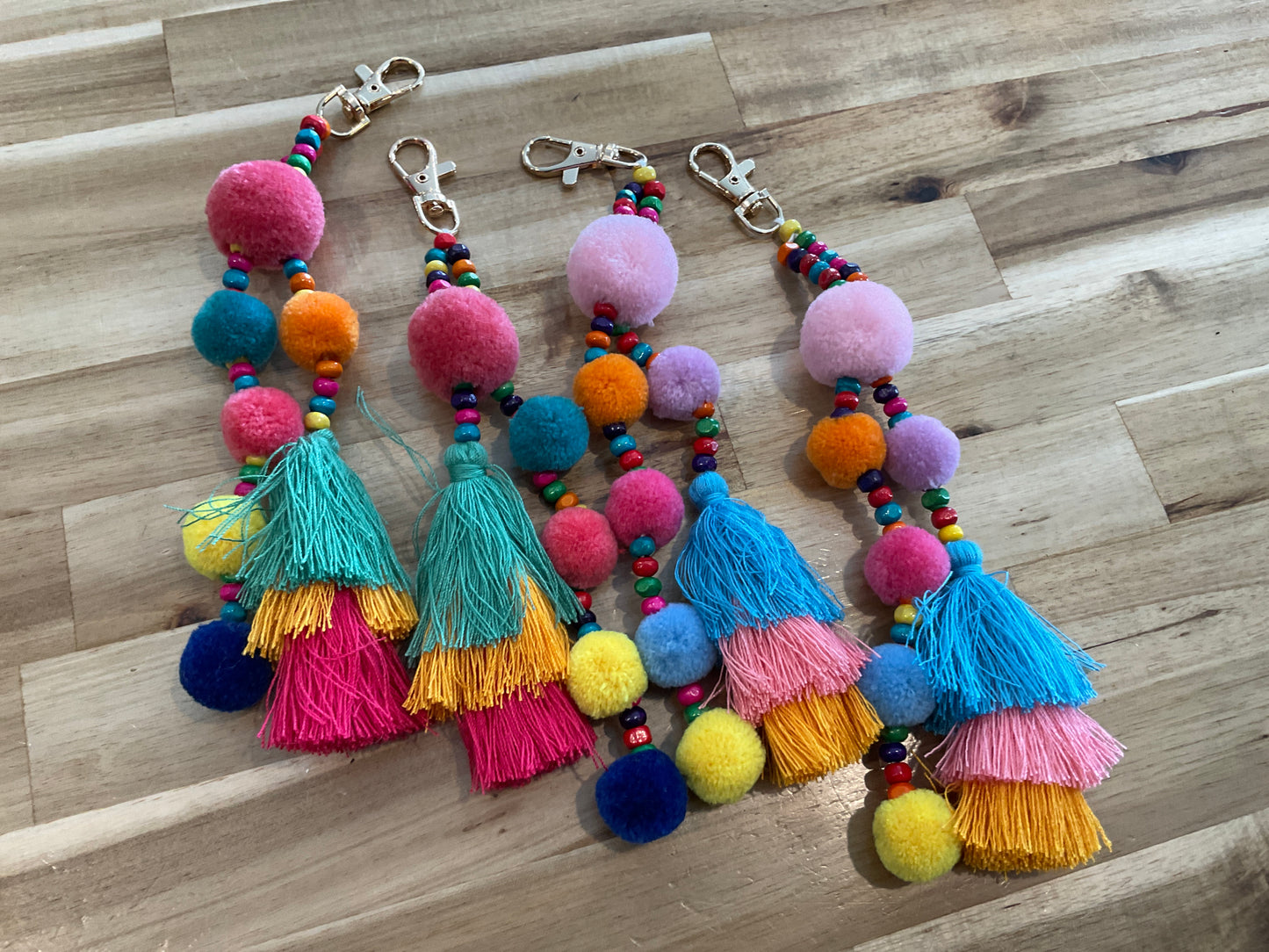 Pom Pom Keychain
