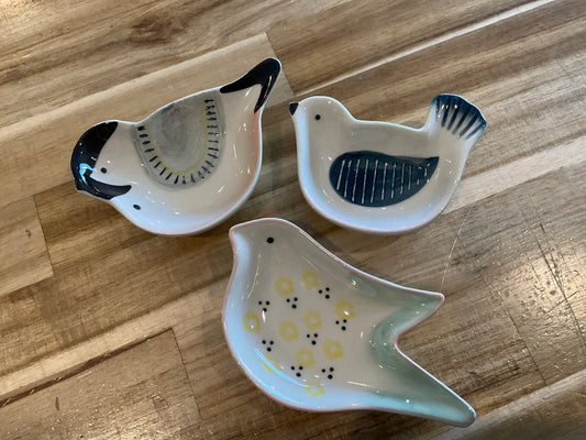 Stoneware Bird Dish Livia
