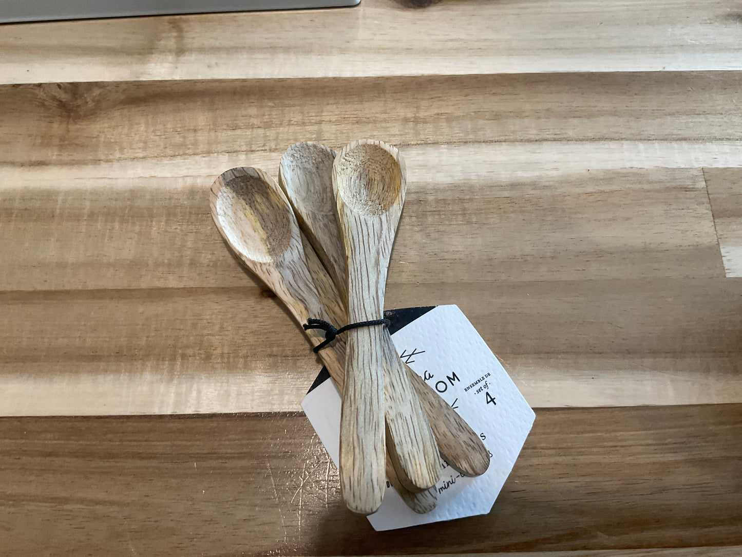 Light Mango Wood Spoon set of 4 Livia