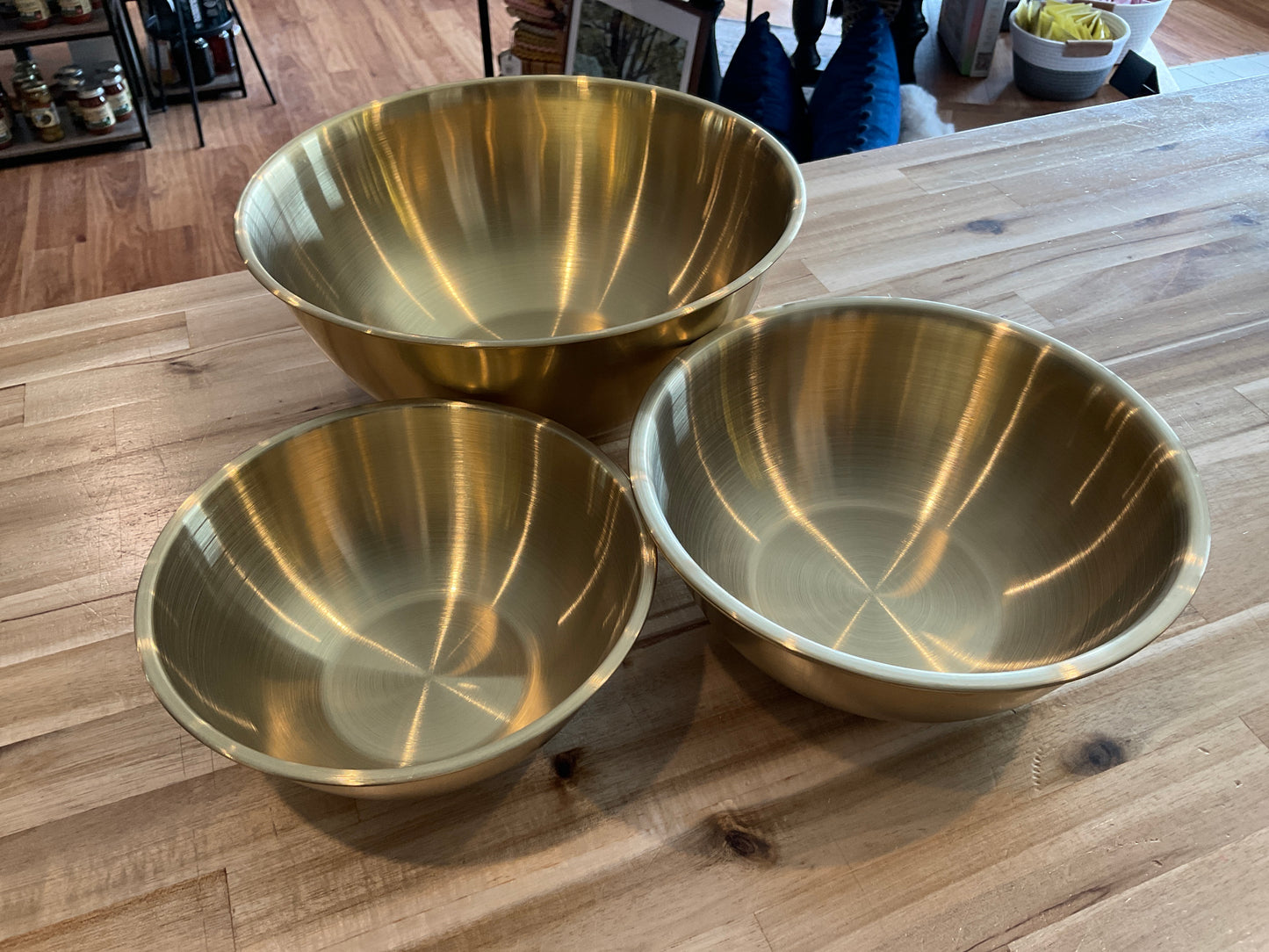 Stainless Steel Golden Bowl