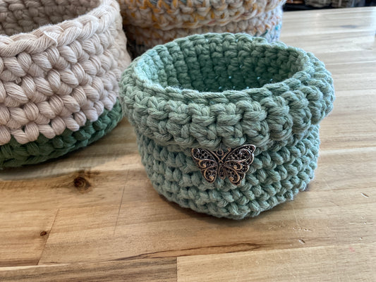 Handmade Crocheted Basket