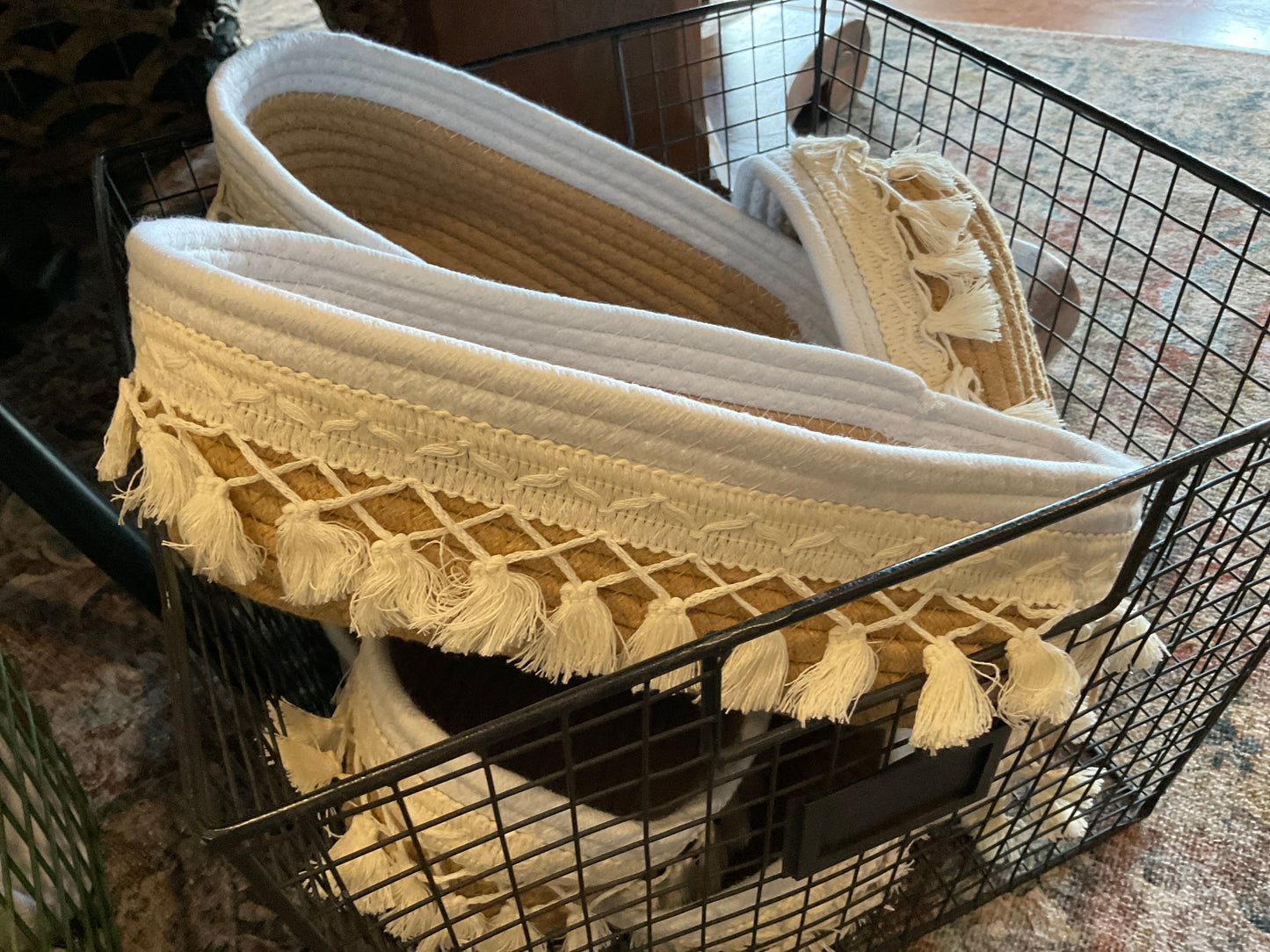 Tassel Basket Large