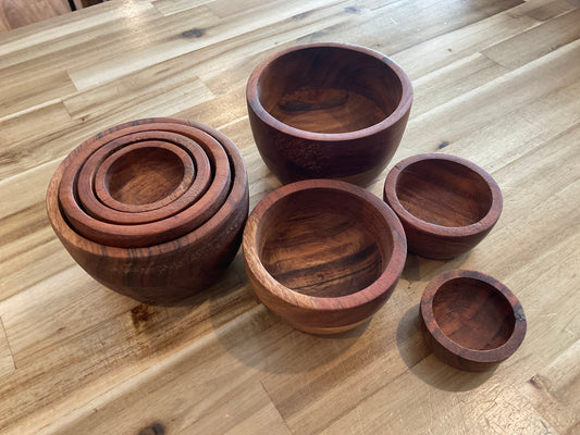 Acacia Wood Nesting Bowls Livia