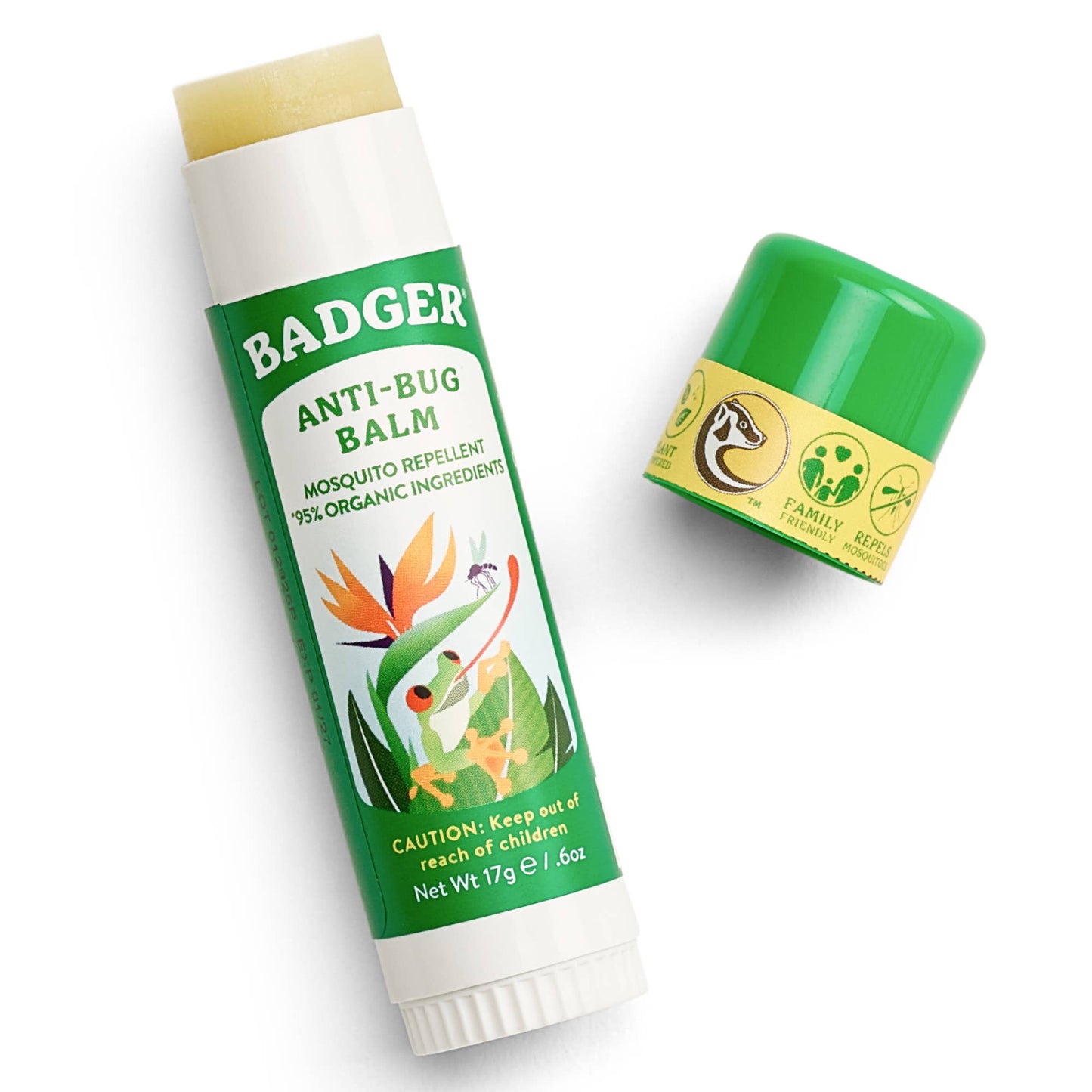 Badger Bug Repellent, Deet-Free, Organic Travel Stick