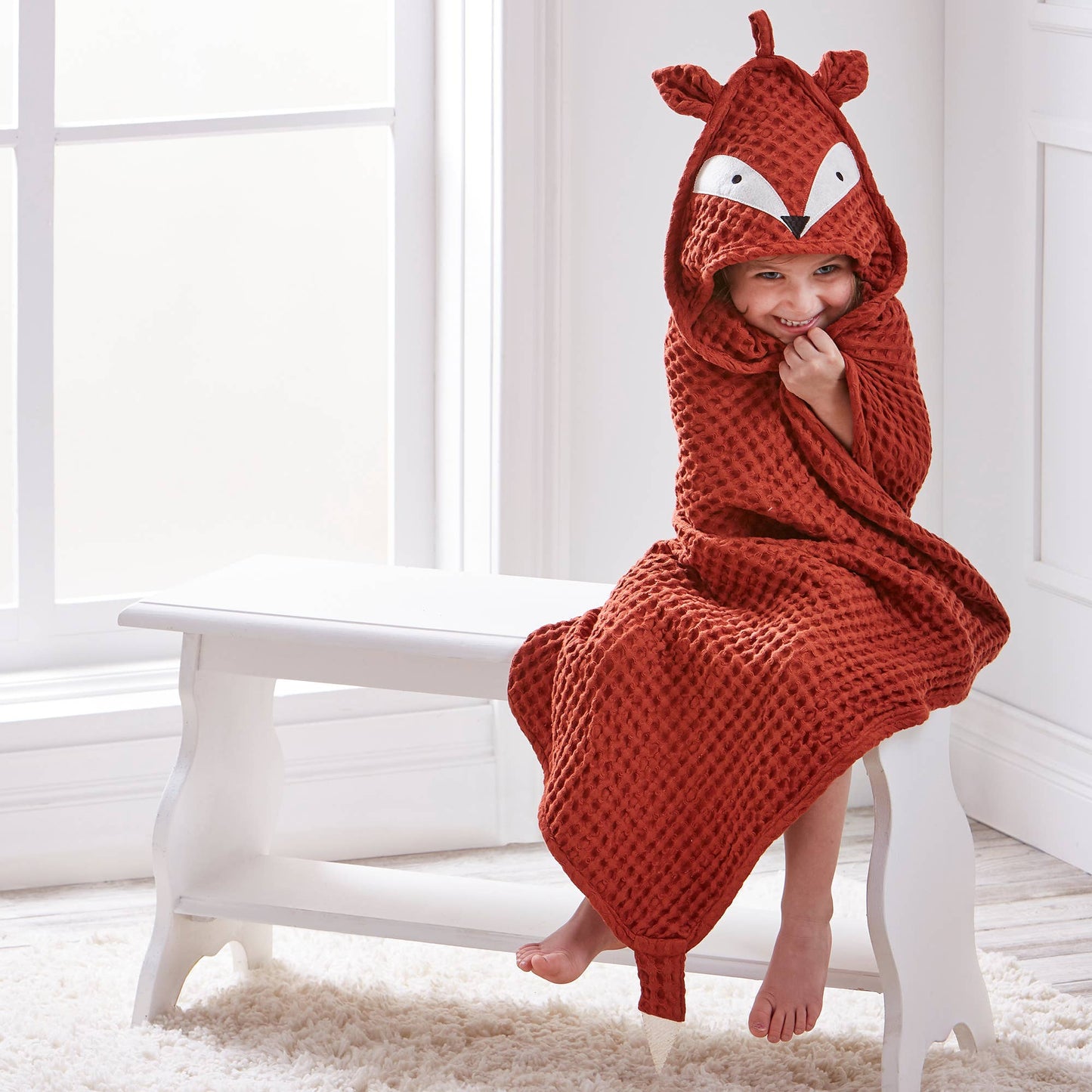 Fox Hooded Towel Organic Cotton